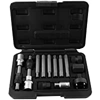 13 Piezas Extractor de Polea de Correa- Removedor de Polea de Motor- Kit de Herramientas Profesional de Garaje para…